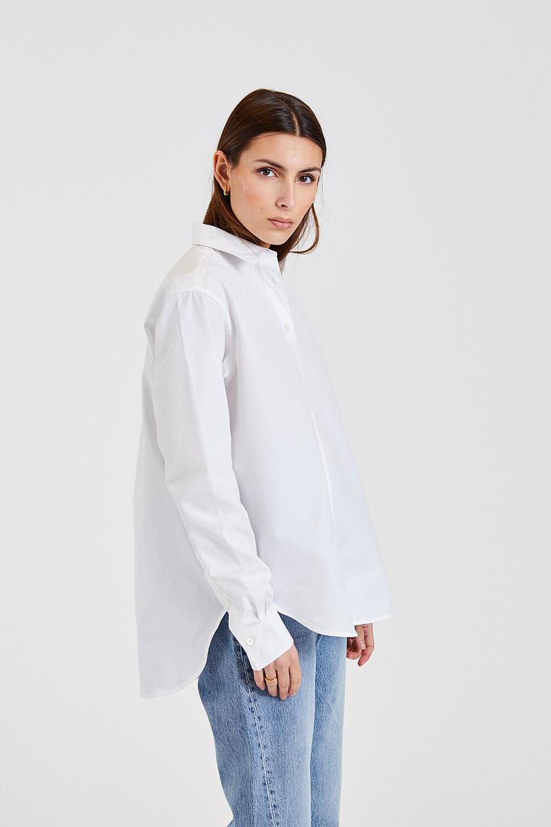 Signature Cotton Shirt White | Retro